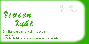 vivien kuhl business card